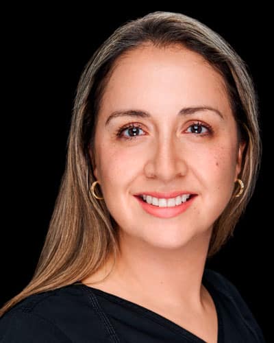 Dra. Carolina Jorquera, especialista en Rehabilitación Oral en la Clínica Dental Augusto Leguía, Santiago de Chile